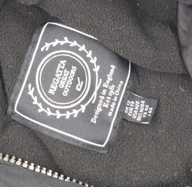 Womens UK Size 12 Regatta Black Parka Coat