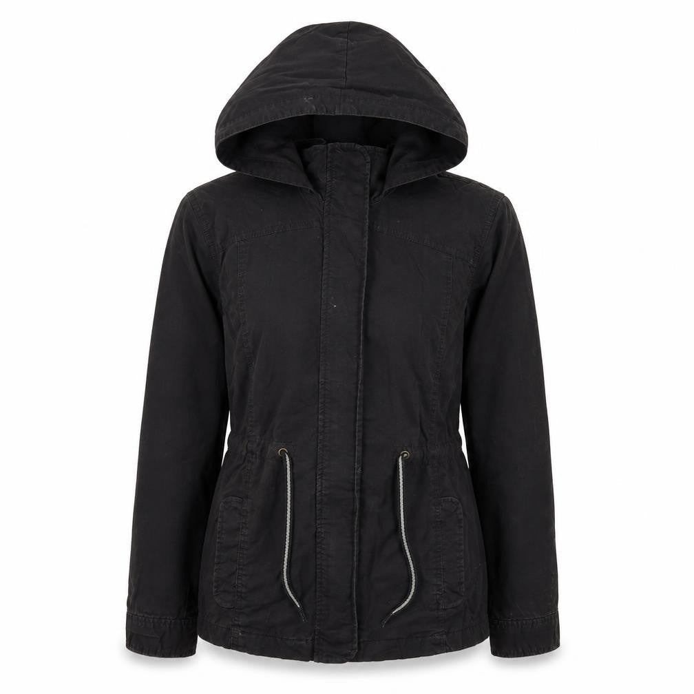 Womens UK Size S Gap Black Parka Coat