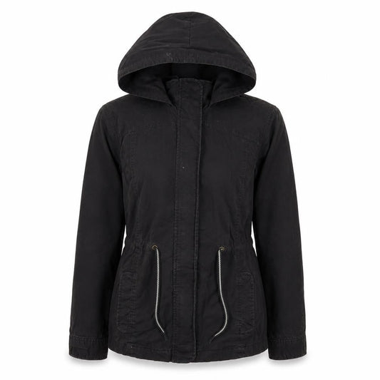 Womens UK Size S Gap Black Parka Coat