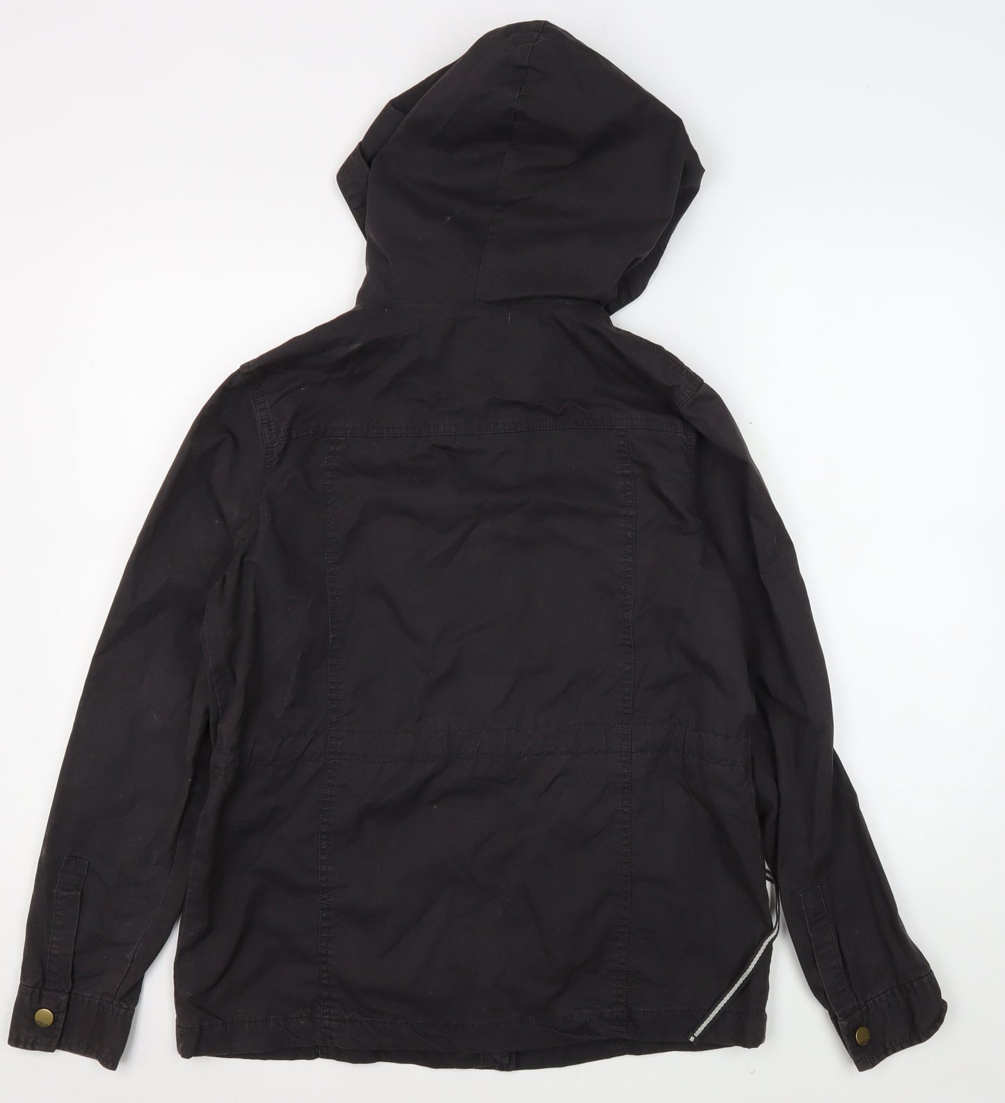 Womens UK Size S Gap Black Parka Coat