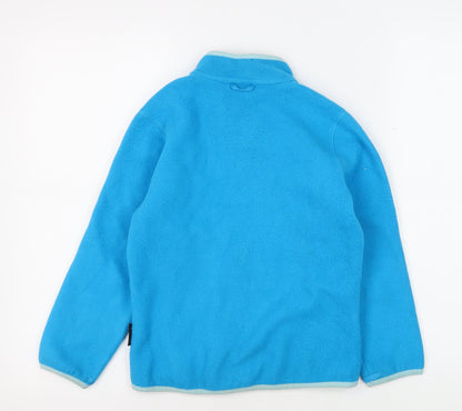 Jack Wolfskin Girls Blue Fleece Full Zip Sweatshirt 7-8 Years
