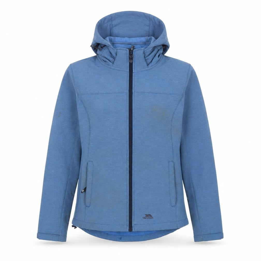 Womens UK Size 12 Trespass Blue Soft Shell