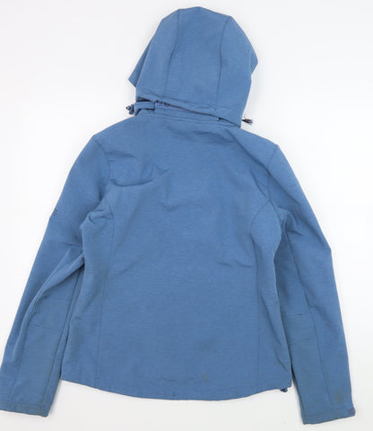 Womens UK Size 12 Trespass Blue Soft Shell