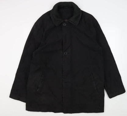 Mens UK Size XL BH LTD Black Overcoat