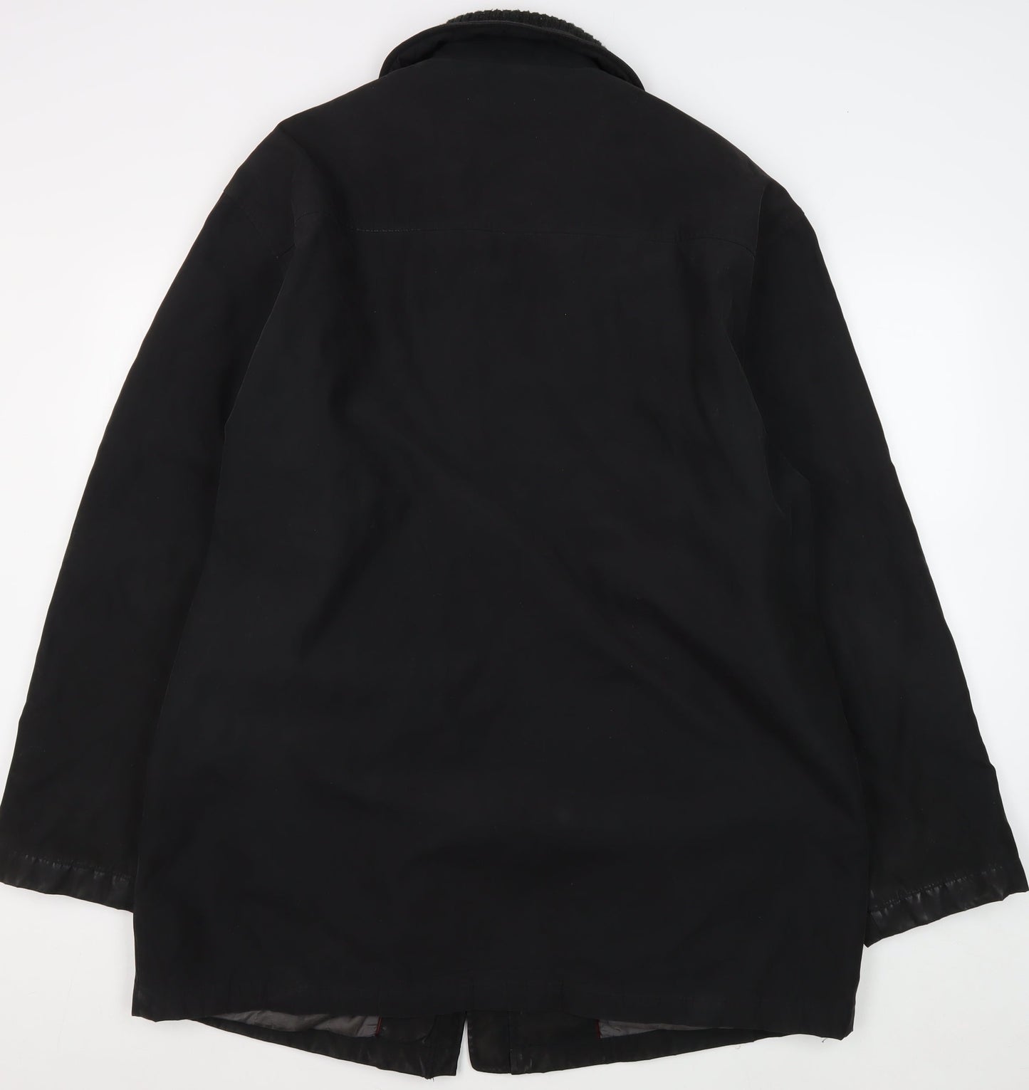 Mens UK Size XL BH LTD Black Overcoat