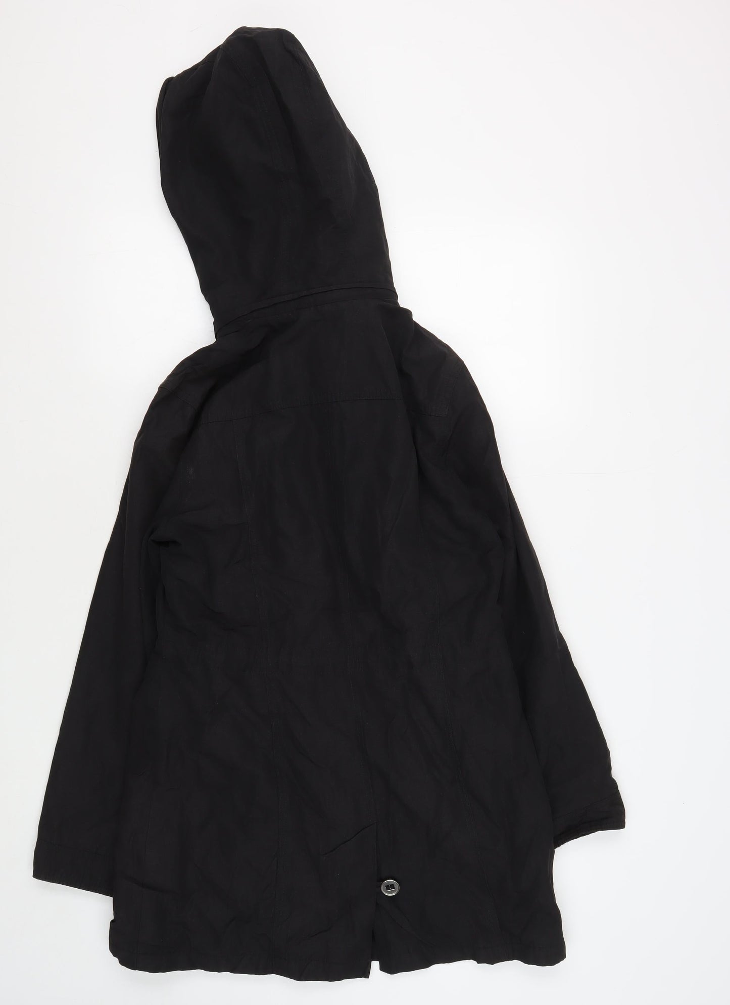 Womens UK Size 10 Marks and Spencer Black Anorak Coat