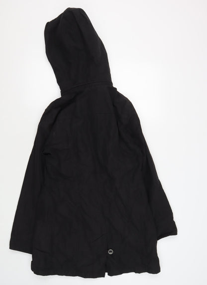 Womens UK Size 10 Marks and Spencer Black Anorak Coat