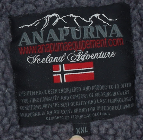 Anapurna Men's Black Fleece Jacket 2XL Winter Hiking