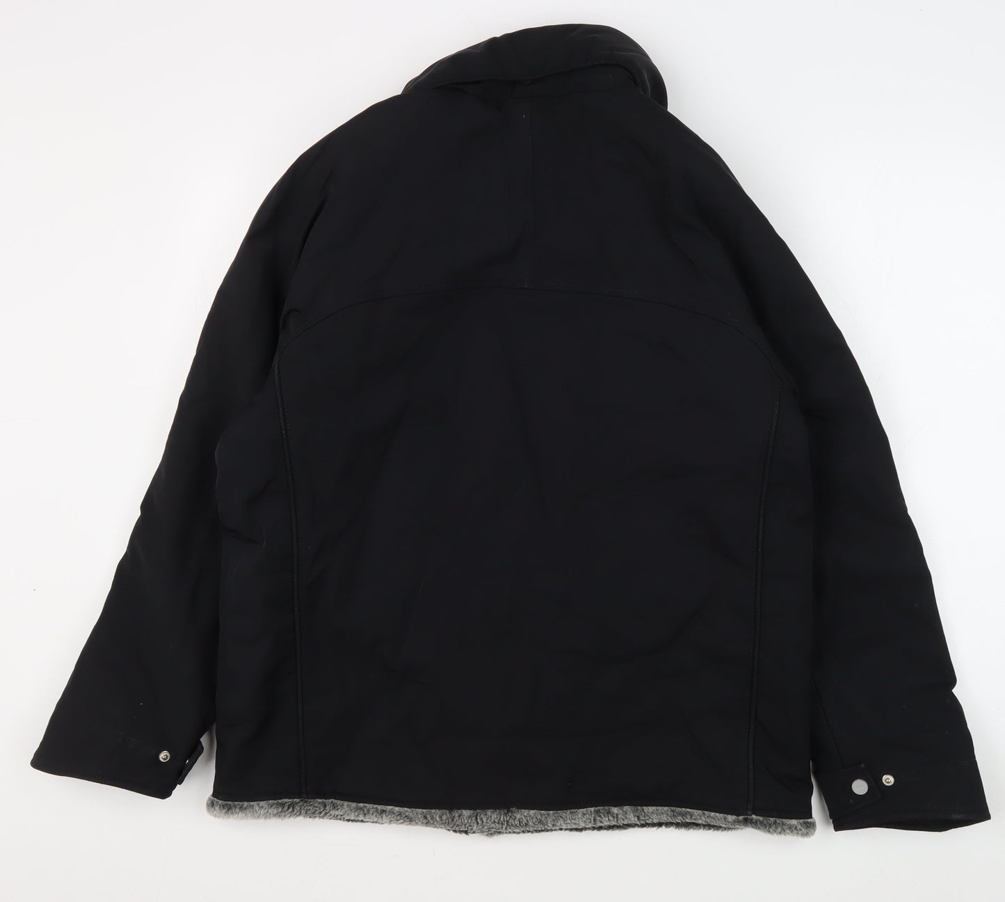 Quattro Women's Black Size 12 Basic Winter Jacket