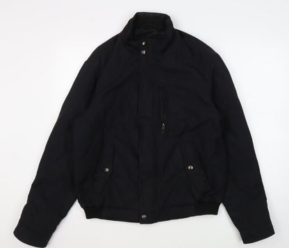 Mens UK Size M Collezione Black Basic Jacket