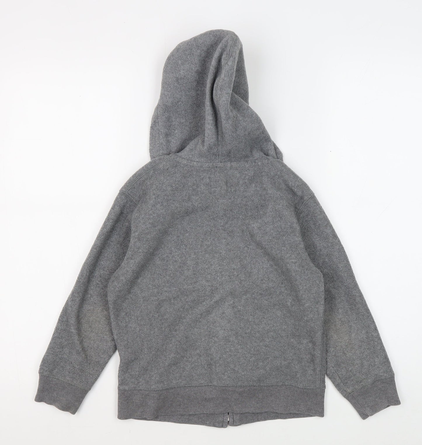 Gap Boys Grey Full Zip Hoodie with Logo, Size 6-7 Years