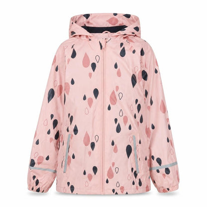 Front view of Lupilu Pink girls’ rain coat 6-8 years