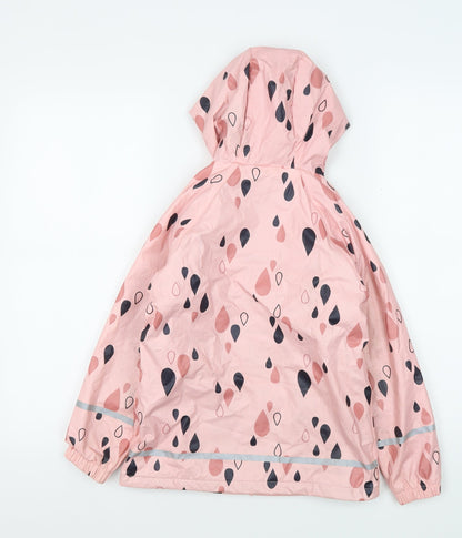 Lupilu Pink Girls Rain Coat 6-8 Years