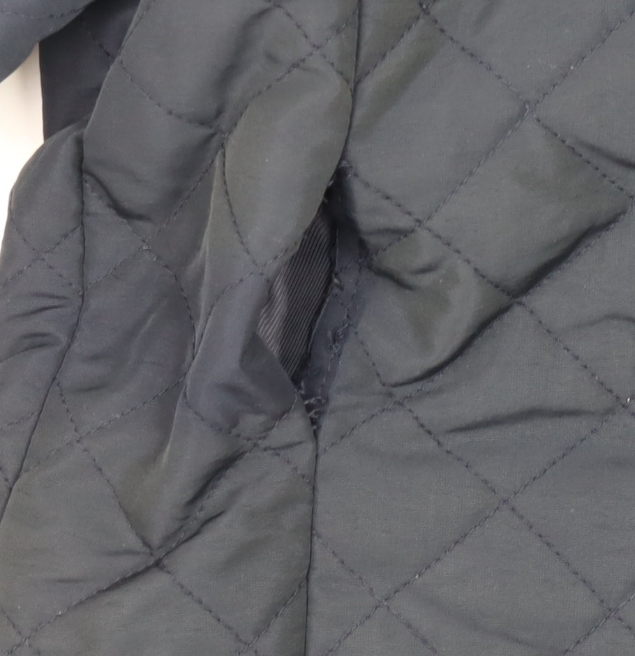 Womens UK Size 14 CC Black Quilted Coat