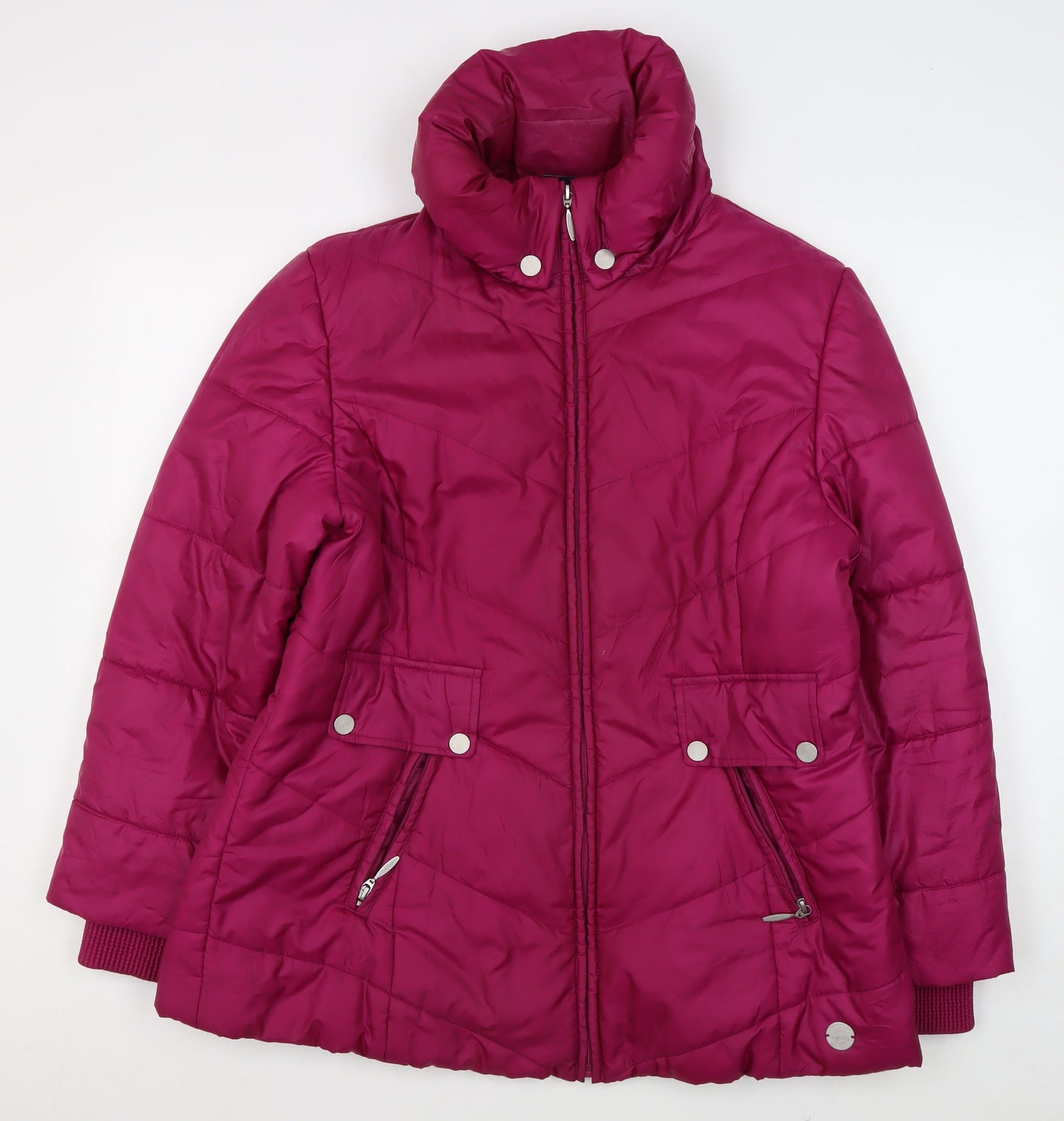 Cavita Women's Red Puffer Jacket Size 8 Casual