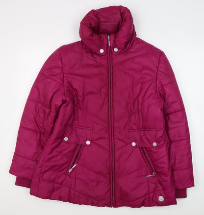 Cavita Women's Red Puffer Jacket Size 8 Casual