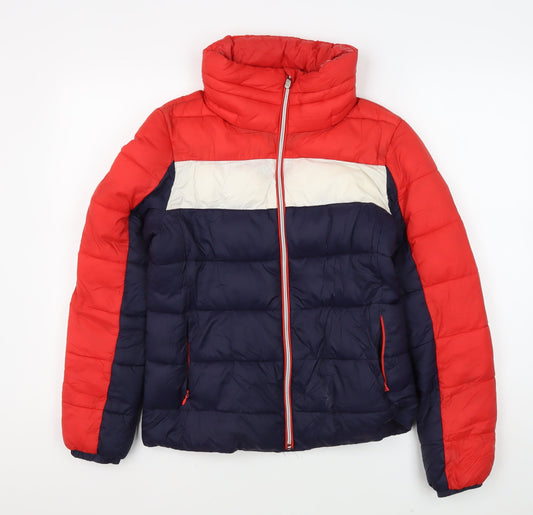 Womens UK Size 8 Marks and Spencer Multicoloured Puffer Jacket