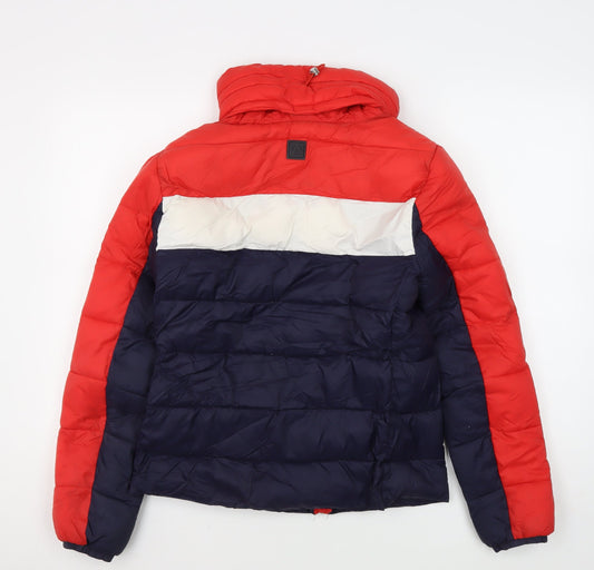 Womens UK Size 8 Marks and Spencer Multicoloured Puffer Jacket
