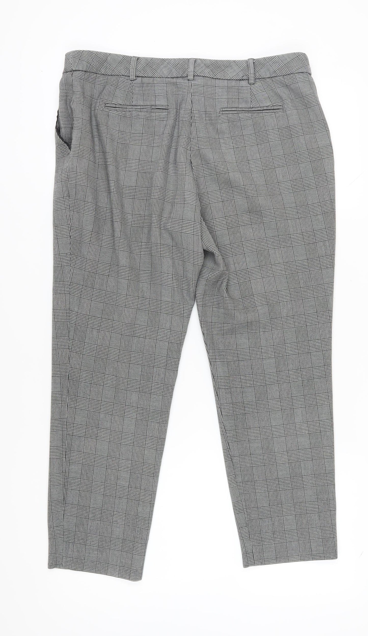 Womens UK Size 14 NEXT Regular Fit Business Workwear Grey Trousers