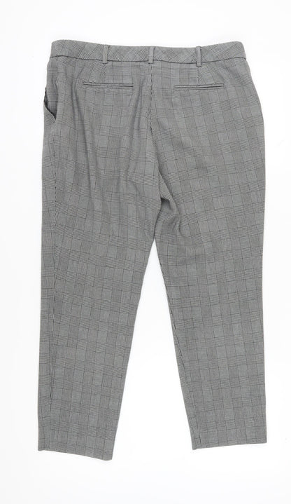 Womens UK Size 14 NEXT Regular Fit Business Workwear Grey Trousers