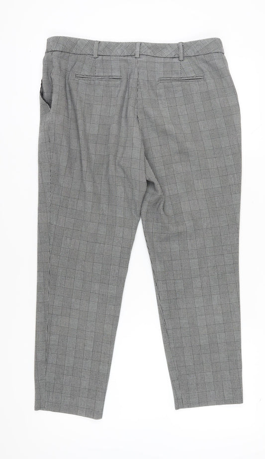 Womens UK Size 14 NEXT Regular Fit Business Workwear Grey Trousers