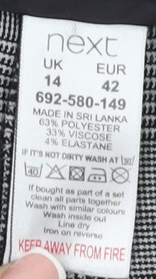 Womens UK Size 14 NEXT Regular Fit Business Workwear Grey Trousers