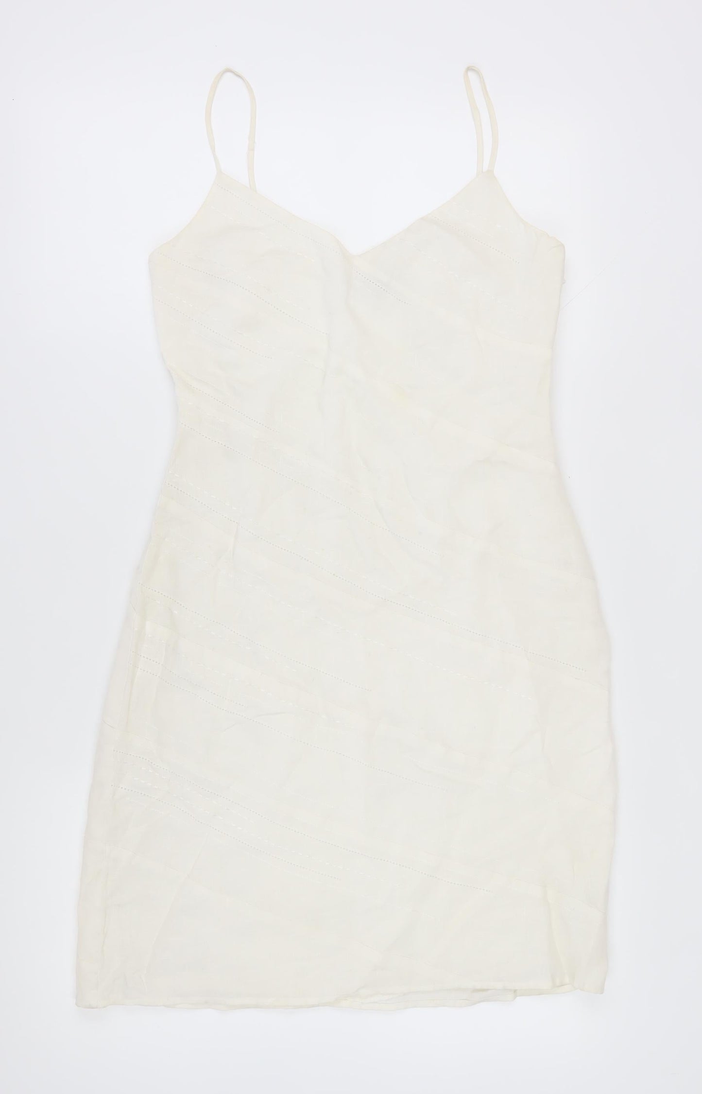 Rocha John Rocha Ivory Slip Dress, Size 10, Summer Sleeveless