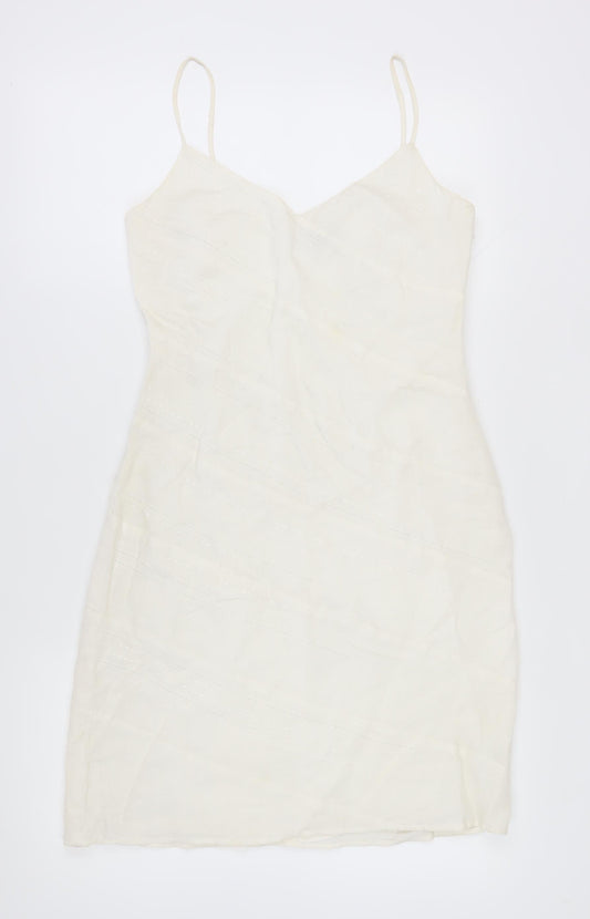 Rocha John Rocha Ivory Slip Dress, Size 10, Summer Sleeveless