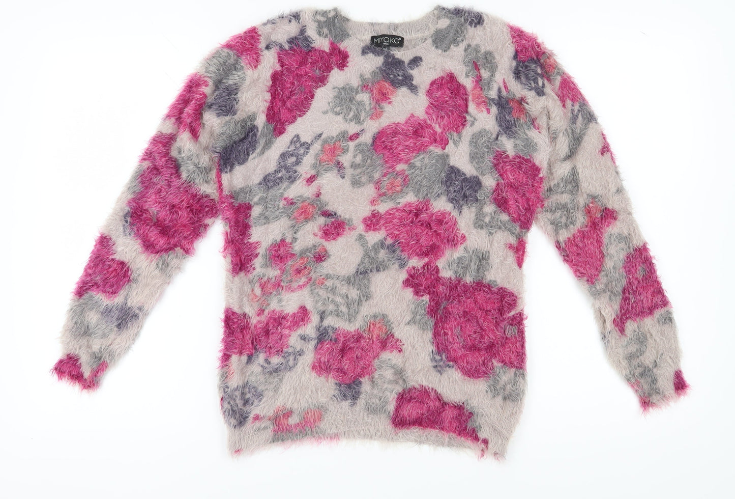 Womens UK Size M Miyoko Multicoloured Pullover Jumper