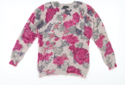 Womens UK Size M Miyoko Multicoloured Pullover Jumper