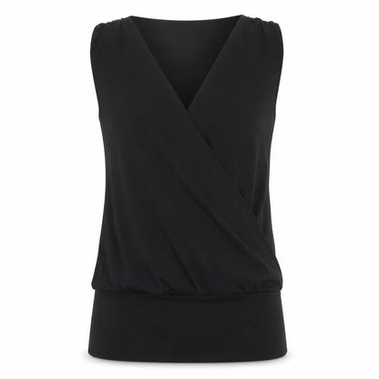 Cubus Women's Black Wrap Sleeveless Top - Size S