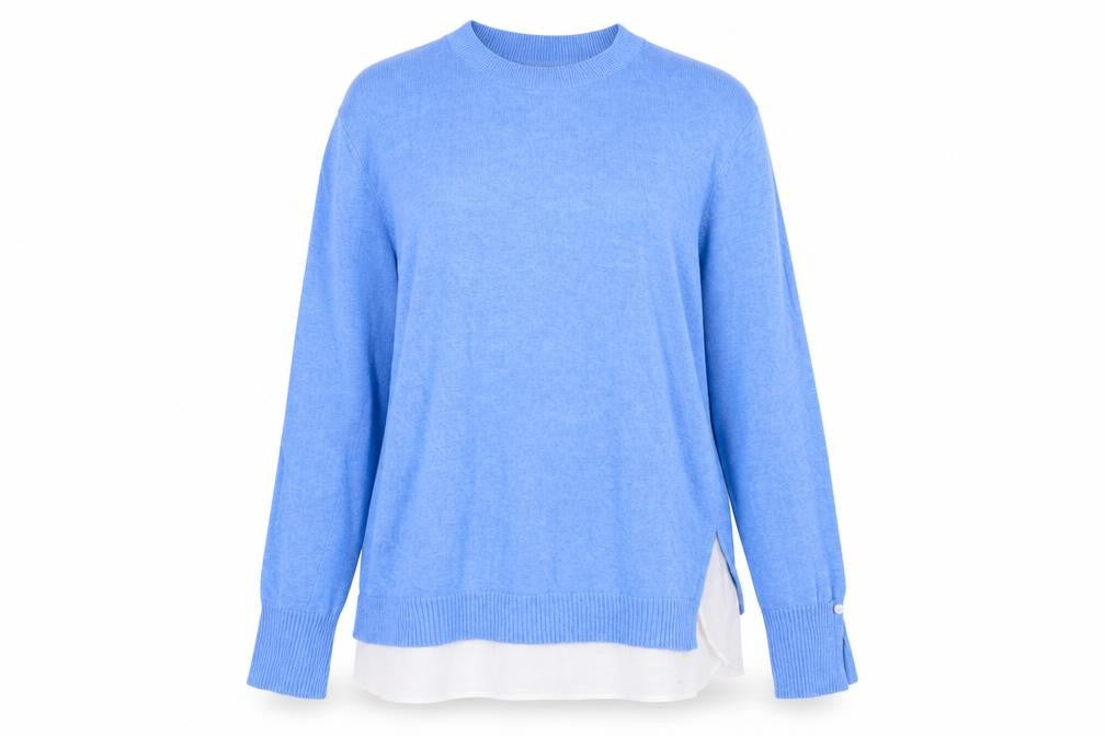 Womens UK Size 14 Sfera Blue Pullover Jumper