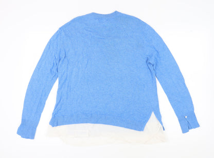 Womens UK Size 14 Sfera Blue Pullover Jumper