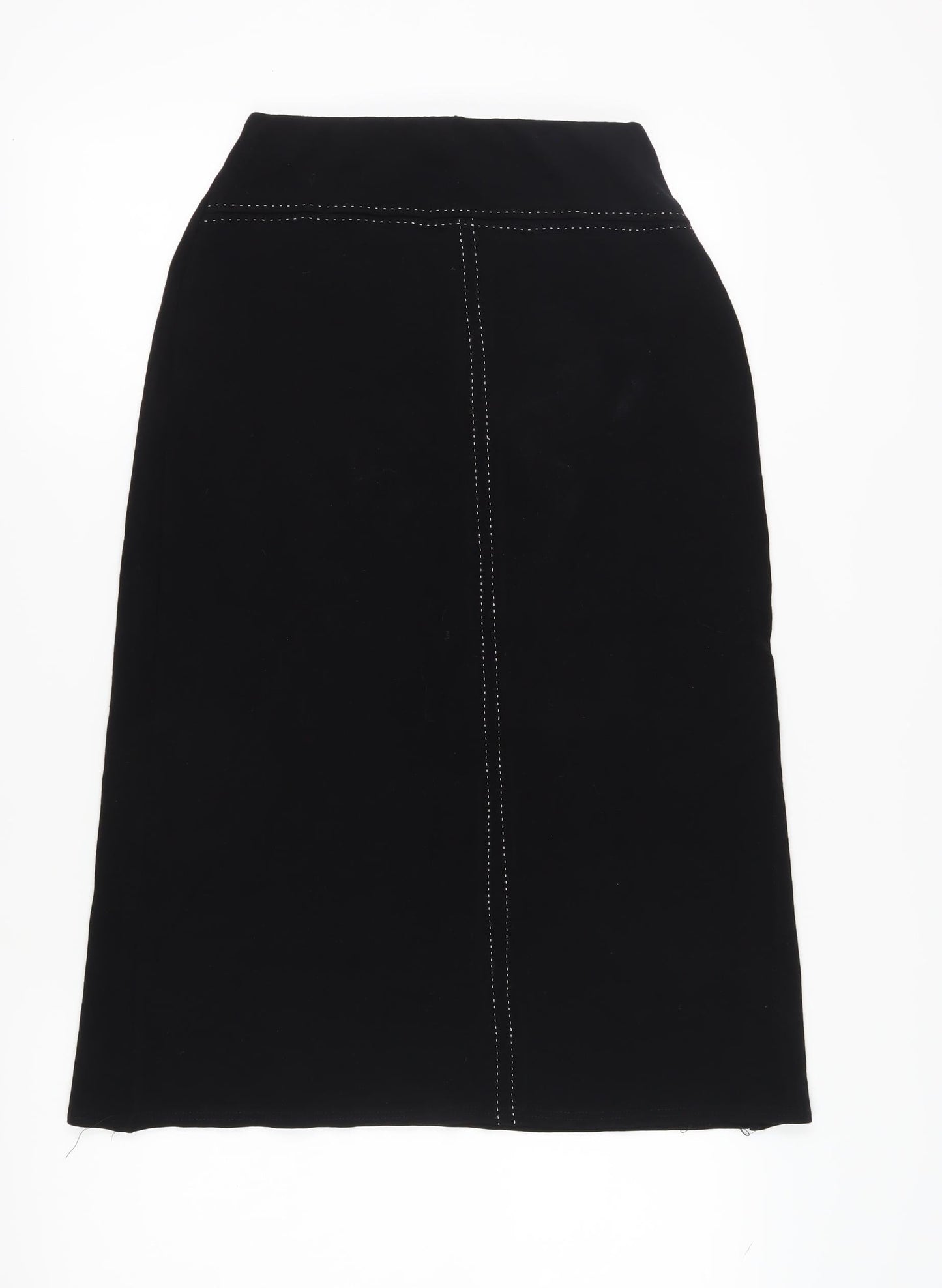 Amaranto Women's Black Midi Pencil Skirt Size 12