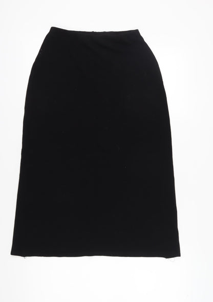 Amaranto Women's Black Midi Pencil Skirt Size 12