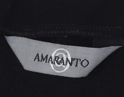 Amaranto Women's Black Midi Pencil Skirt Size 12