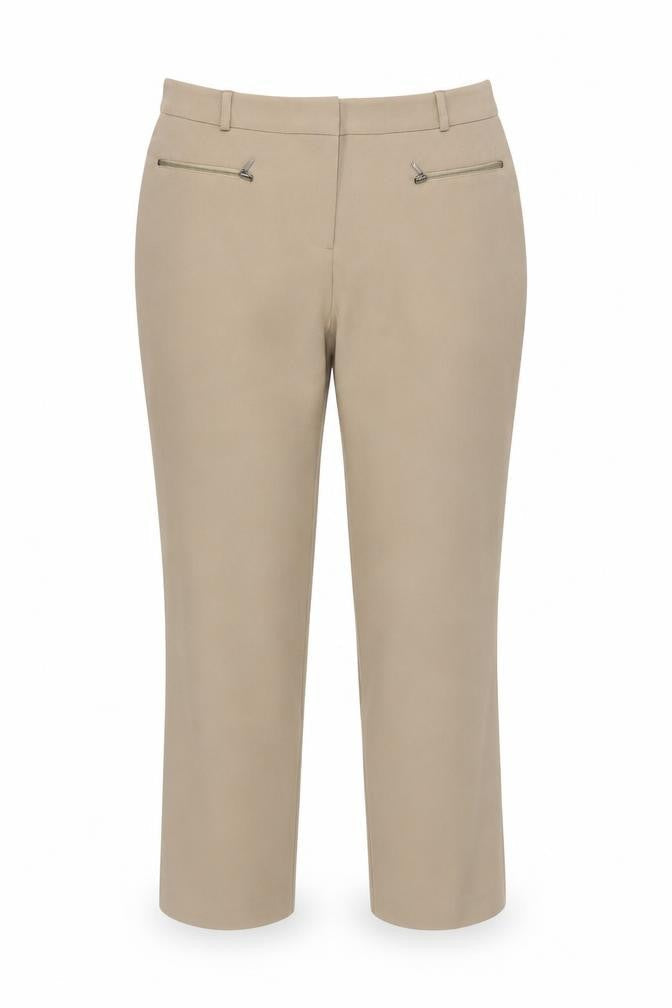 Womens UK Size 14 Marisota Regular Fit Business Casual Beige Trousers