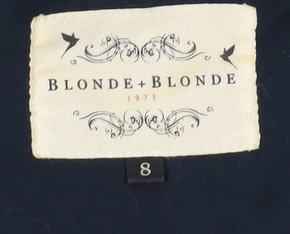 Blonde + Blonde Women's Blue Hooded Puffer Vest