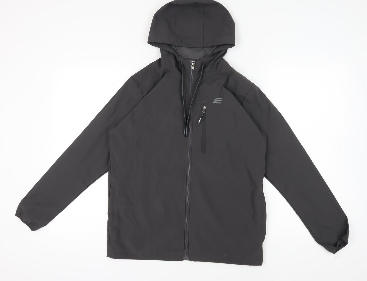Mens UK Size M Elgini Black Windbreaker Coat