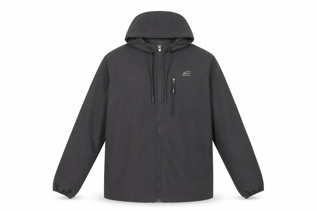Mens UK Size M Elgini Black Windbreaker Coat