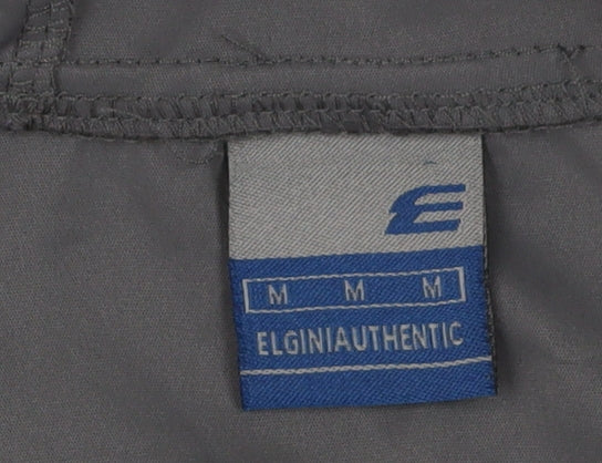 Mens UK Size M Elgini Black Windbreaker Coat