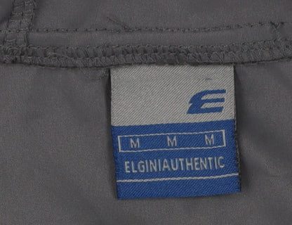 Mens UK Size M Elgini Black Windbreaker Coat