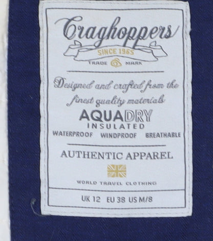 Womens UK Size 12 Craghoppers Blue Parka Coat