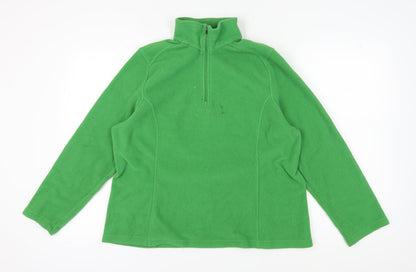 Womens UK Size XL Lands' End Green Pullover Sweatshirt