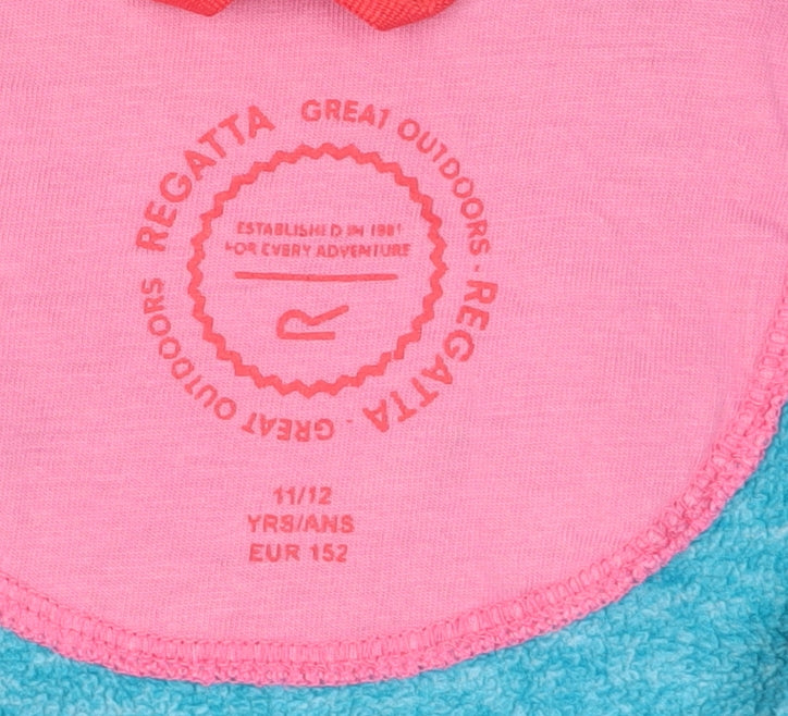 Regatta Girls Blue 1/4 Zip Sweatshirt, 11-12 Years, Casual Wear