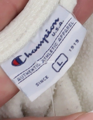 Champion Women's Ivory Pullover Sweatshirt Size L