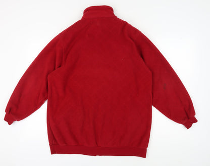 Classics Women's Red Fleece Jacket Size 16