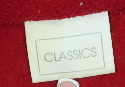 Classics Women's Red Fleece Jacket Size 16