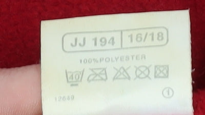 Classics Women's Red Fleece Jacket Size 16