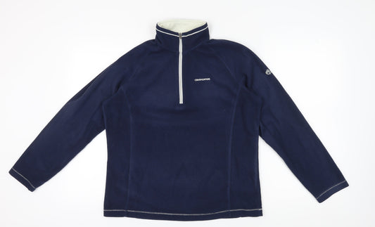 Craghoppers Women's Blue Fleece Henley Sweatshirt Size 14